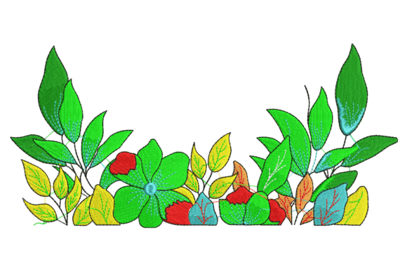 Charming Beautiful Flowers Embroidery Design