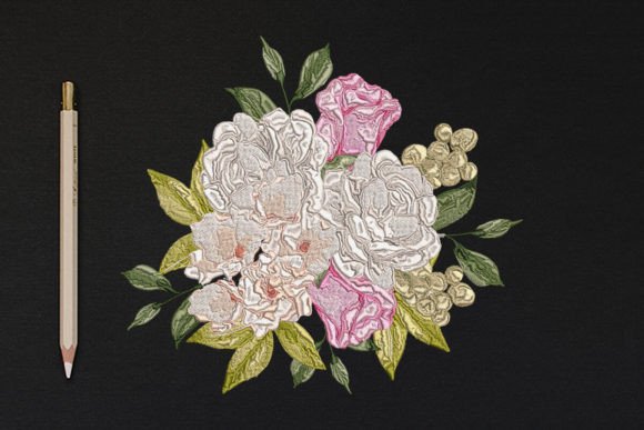 Charming Bunch of Roses for Your Next Embroidery Project