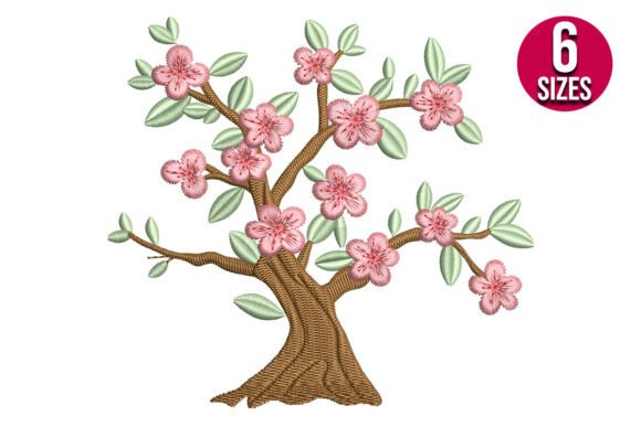 Cherry Tree, Sakura: A Delicate Embroidery Gem