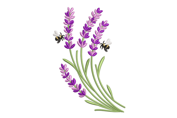 Lavender Bees: A Charming Addition to Your Embroidery Projects