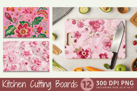 Pink Embroidery Flowers for Seasonal Gifts
