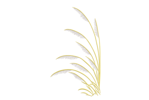 Wild Grass Bunch: A Versatile Embroidery Design